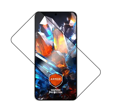 FIXED Ultra odolné tvrzené sklo Armor s Anti-dust aplikátorem a AR vrstvou pro Samsung Galaxy S25+ černé