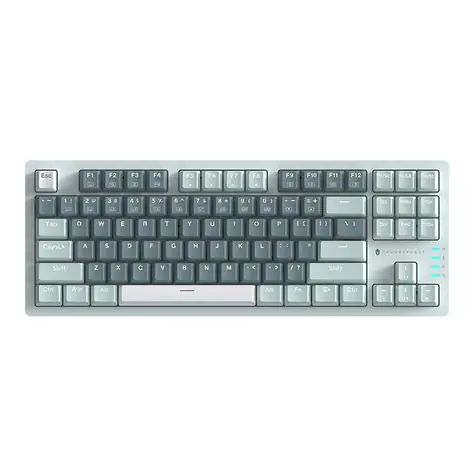 Thunderobot K87 zelená / herní klávesnice / mechanická / Red Switches / podsvícená / USB / 1.5m