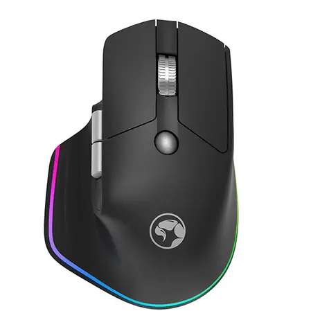 Marvo G803 černá / Ergonomická bezdrátová myš / optická / 4000 DPI / 6 tlačítek / USB 2.4GHz / Bluetooth
