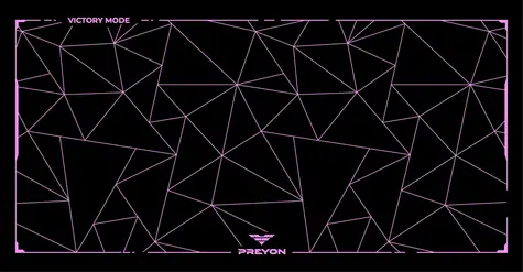PREYON Falcon Speed XXL PFS120 černo-fialová / herní podložka pod myš / 1200 x 600 x 3 mm