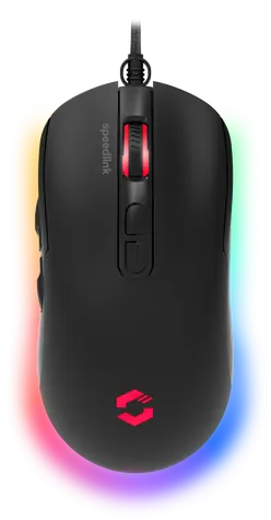 TAUROX Gaming Mouse černá / herní drátová myš / optická / 7200 DPI / 5 tlačítek / USB-A / 1.8m