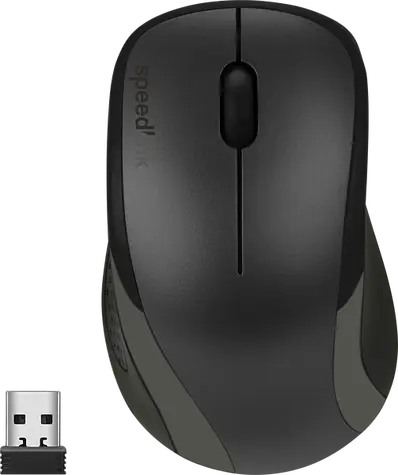 KAPPA Mouse - Wireless černá / bezdrátová myš / optická / 1200 DPI / 3 tlačítka / 2.4GHz 