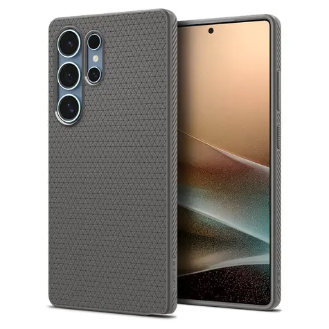 Spigen Liquid Air ochranný kryt pro Samsung Galaxy S25 Ultra marble gray