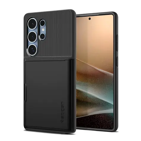 Spigen Slim Armor CS ochranný kryt pro Samsung Galaxy S25 Ultra black