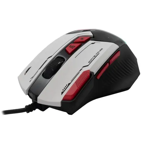 Baracuda MANTA  Herní myš / Herní myš / Optický / 8D / 12800 dpi / 1.5m / USB / 81g / bílá