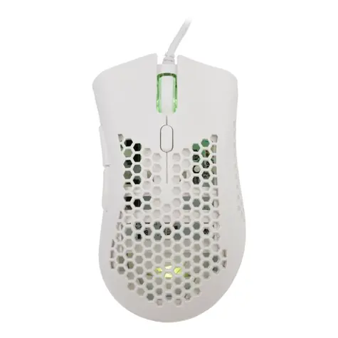 Baracuda CORAL Herní myš / Herní myš / Optický / 6D / 12800 dpi / RGB / 1.5 m / 105g / USB / Bílá