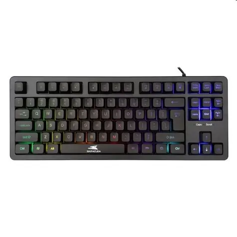 Baracuda KRILL Herní membránová klávesnice / US layout / 1.5m / RGB / USB / Antighosting 19 kláves / černá