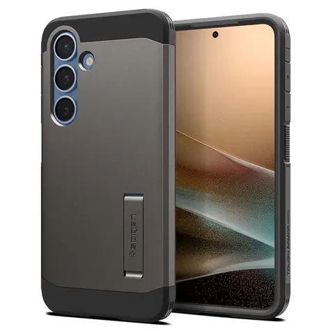Spigen Tough Armor MagSafe ochranný kryt pro Samsung Galaxy S25+ gunmetal