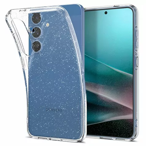 Spigen Liquid Crystal Glitter ochranný kryt pro Samsung Galaxy S25 crystal quartz