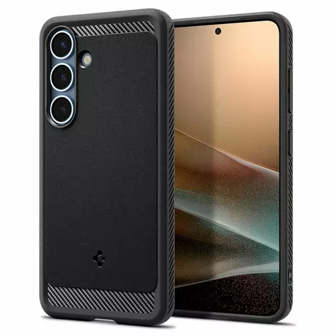Spigen Rugged Armor MagSafe ochranný kryt pro Samsung Galaxy S25 matte black