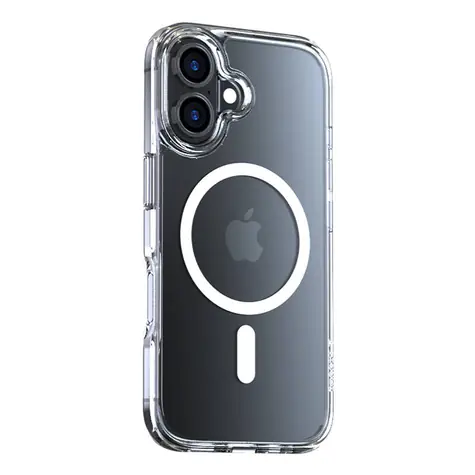 Torras Diamond-Mag case ochranný kryt pro Apple iPhone 16 transparentní