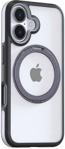 Torras Ostand R Fusion Case ochranný kryt pro Apple iPhone 16 černá