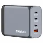 Verbatim GNC-200 Cestovní adaptér / GaN / USB-C PD 100w / USB-C PD 65W / USB-A QC 3.0