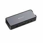 Verbatim CDS-15 USB-C Pro Docking Station / 15 portů / USB-A / USB-C / HDMI / DP / Audio / SD-microSD / RJ45