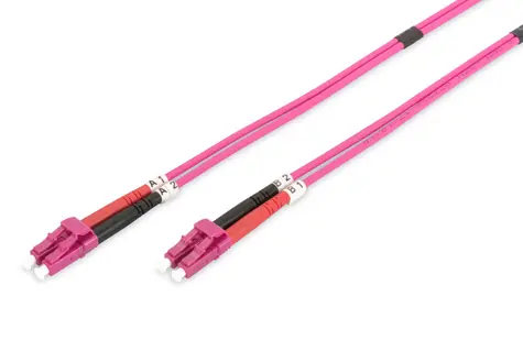 DIGITUS Fiber Optic Patch Cord LC na LCMultimode 50/125 µ / Duplex Length 7m