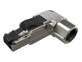 Solarix CAT6 STP konektor MPTL 90° RJ45 šedá / samořezný