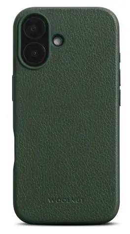 Woolnut Leather Case ochranný kryt pro Apple iPhone 16 zelená 