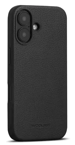 Woolnut Leather Case ochranný kryt pro Apple iPhone 16 černá