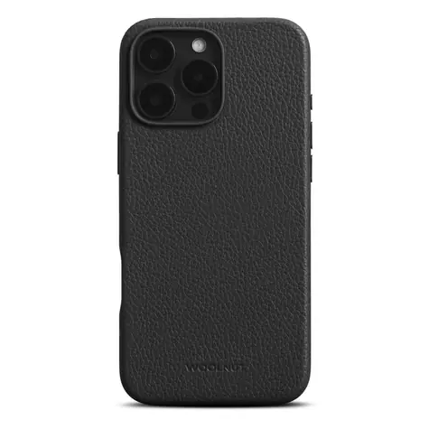 Woolnut Leather Case ochranný kryt pro Apple iPhone 16 Pro Max černá
