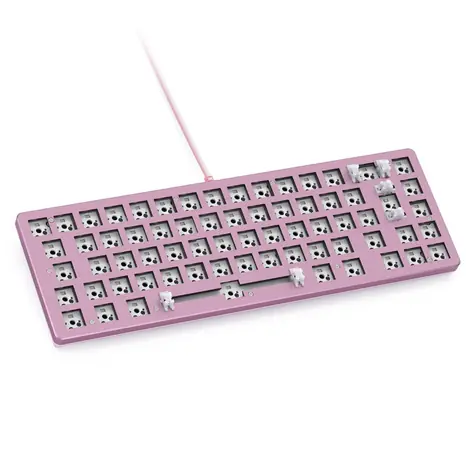 Glorious GMMK 2 Compact barebone ISO růžová / herní 65% TKL / bez spínačů / USB-C / ISO layout / RGB / 1.8m