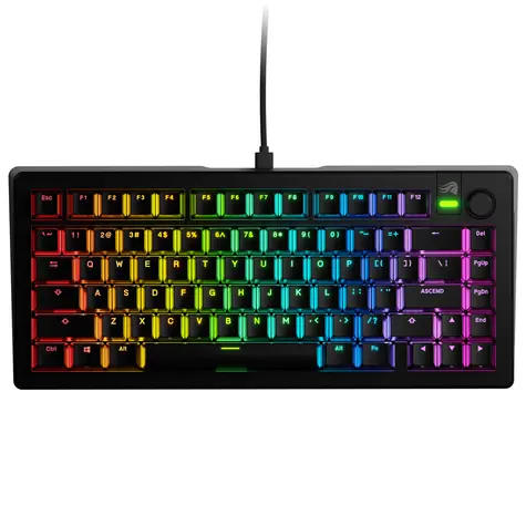 Glorious GMMK 3 75% - Fox Linear ANSI černá / herní 75% TKL / USB-C / ANSI (US) layout / Fox Linear / RGB / 1.4m