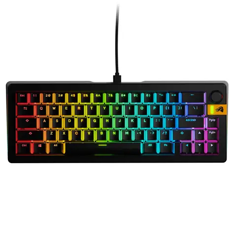 Glorious GMMK 3 HE 65% - Fox HE ANSI černá / herní 65% TKL / USB-C / ANSI (US) layout / Fox HE / RGB / 1.4m