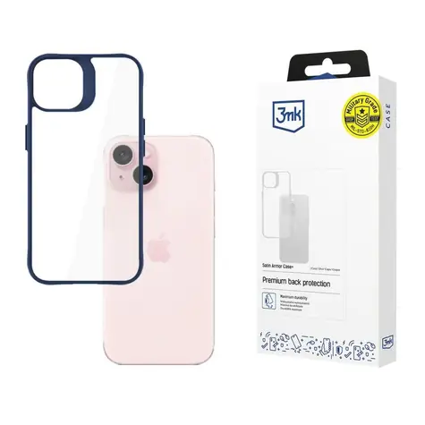 3mk Satin Armor Case+ zadní kryt pro Apple iPhone 15 modrá