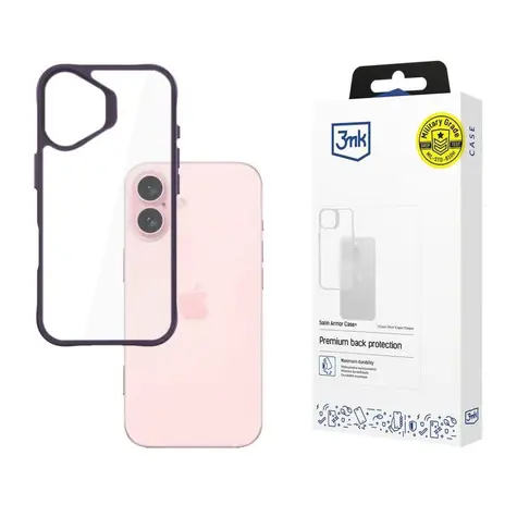 3mk Satin Armor Case+ zadní kryt pro Apple iPhone 16 fialová