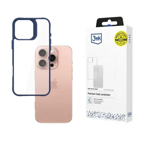 3mk Satin Armor Case+ zadní kryt pro Apple iPhone 16 Pro modrá