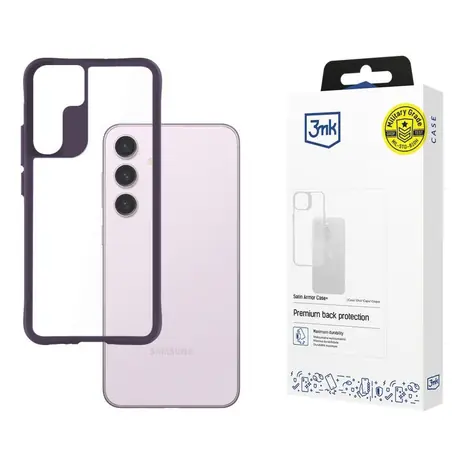 3mk Satin Armor Case+ zadní kryt pro Samsung Galaxy S24 fialová