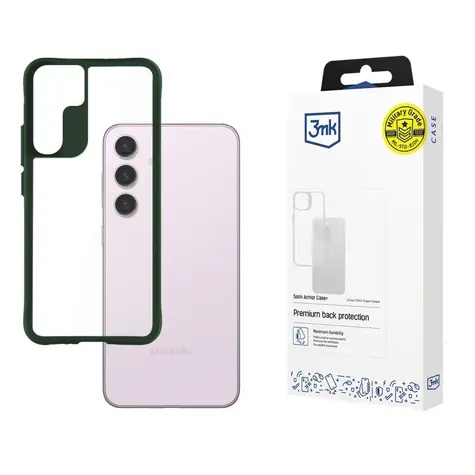 3mk Satin Armor Case+ zadní kryt pro Samsung Galaxy S24 zelená