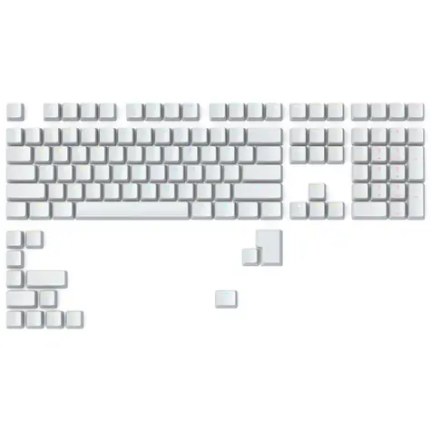 Glorious vyměnitelné klávesy GMMK ABS Doubleshot V2 Base Kit (ANSI US) bílá / ABS / 123 ks / ANSI US / Cherry MX(+) 