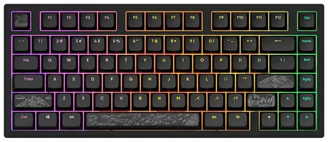 Dark Project ALU81A Terra Nostra černá / herní klávesnice / mechanická / spínače g3ms Moonstone /  RGB / USB / 1.8m