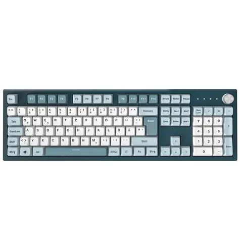 Montech MKey Freedom modrá / herní klávesnice / mechanická / spínače GateronG Pro 2.0 Red / drátová / DE