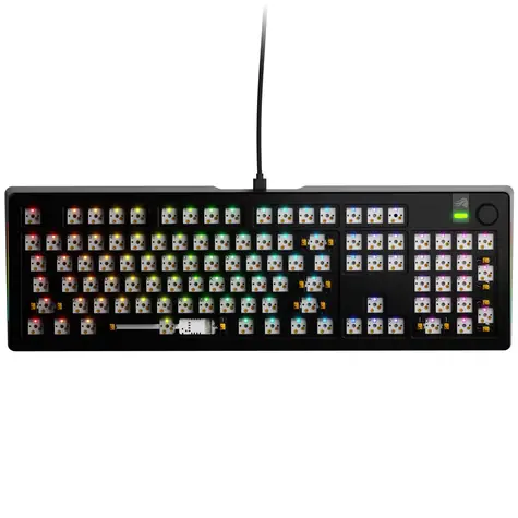 Glorious GMMK 3 Pro 100% barebone ANSI černá / herní 100% / USB-C / bez spínačů / ANSI layout / RGB / 1.4m