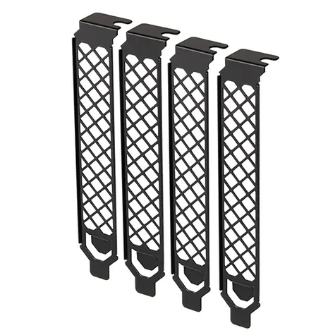 SilverStone SST-Aeroslots-2B černá / ventilovaný kryt pro slot PCIe / 4ks