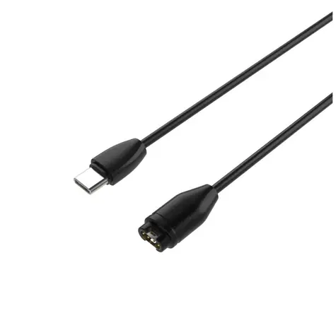 FIXED Nabíjecí USB-C kabel pro smartwatch Garmin Fenix 5/6/7/7X/8 Epix Venu 2/3/3S Vívoactive 3/4/5 černý