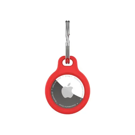 FIXED Silikonové pouzdro silky pro Apple AirTag červené
