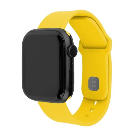 FIXED Set silikonových řemínků Silicone Sporty Strap pro Apple Watch 38/40/41mm žlutý