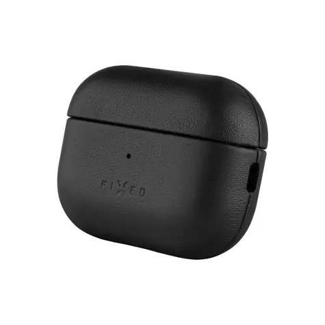 FIXED Kožené pouzdro PodsLeather s podporou MagSafe pro Apple AirPods Pro 2/Pro 2 (USB-C) černé