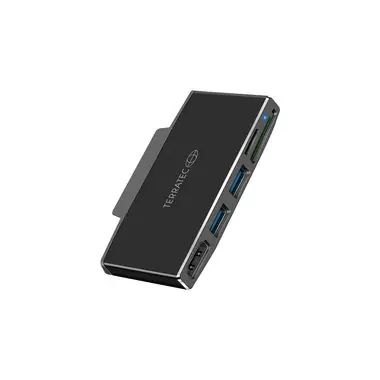 Rozbaleno - TERRATEC Connect GO1/dokovací adaptér pro tablet Microsoft Surface Go/1x HDMI/2x USB-A 3.0/SD&Micro-SDčtečka / rozbaleno