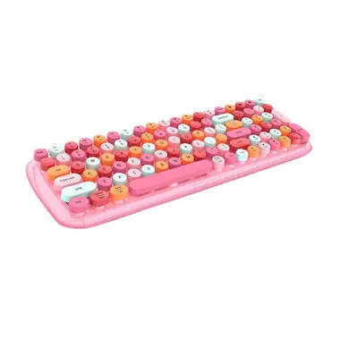 Rozbaleno - MOFII Candy BT růžová / Bezdrátová klávesnice / Bluetooth / US Layout / 2x AAA / rozbaleno