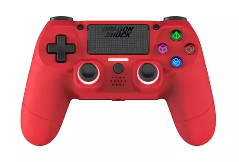 Dragonshock Controller Mizar červená / Gamepad / PS4 / Android / PC / iOS / Bluetooth 