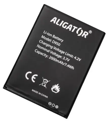 Aligator Baterie D950 / Li-Ion 2000 mAh / originální