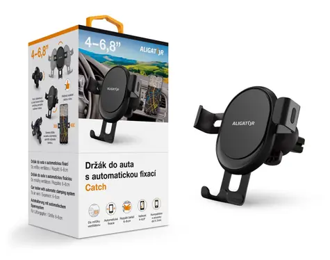 Aligator Držák do auta s automatickou fixací HA18 Catch do ventilační mřížky / univerzální