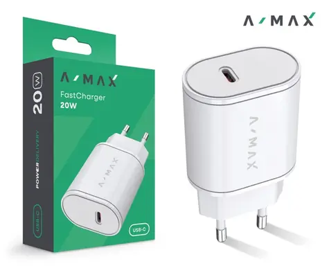 Aligator Chytrá nabíječka A-MAX Power Delivery 20W USB-C / bílá