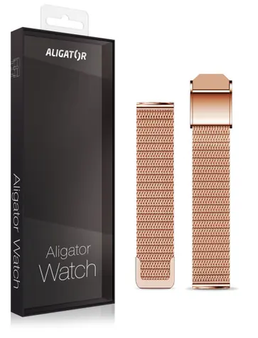 Aligator Náhradní kovový řemínek pro Watch Grace 16mm / rosegold