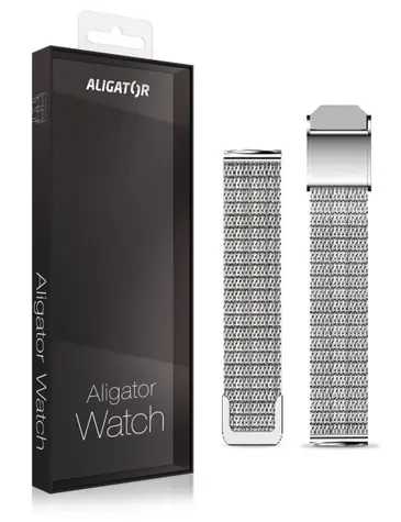 Aligator Náhradní kovový řemínek pro Watch Grace 16mm / stříbrný