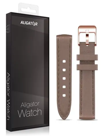 Aligator Náhradní řemínek ze syntetické kůže pro Watch Grace 16mm / cappuccino