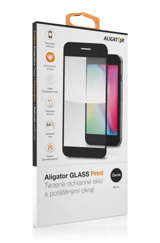 Aligator Ochrana displeje GLASS PRINT Samsung Galaxy A30s / černá